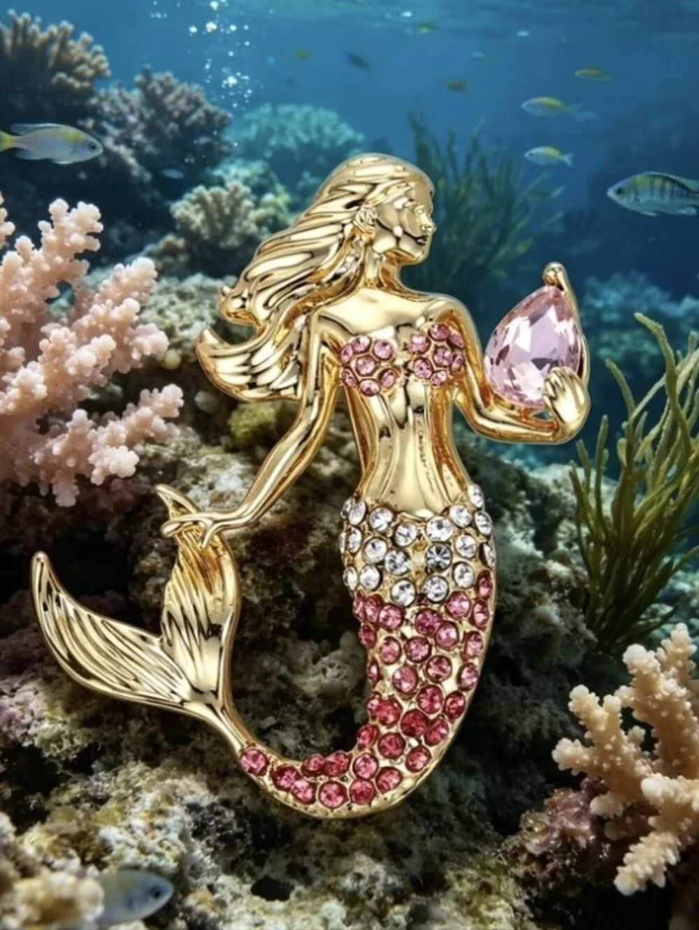 Mermaid Tiny Brooch NEW
